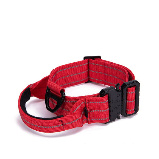 KFX-2716989 Reflective Quick Release Dog Collar in Multiple Colors for Safe Night Walks
