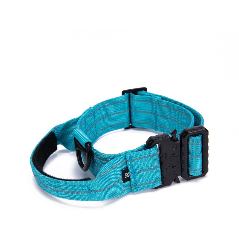 KFX-2716989 Reflective Quick Release Dog Collar in Multiple Colors for Safe Night Walks
