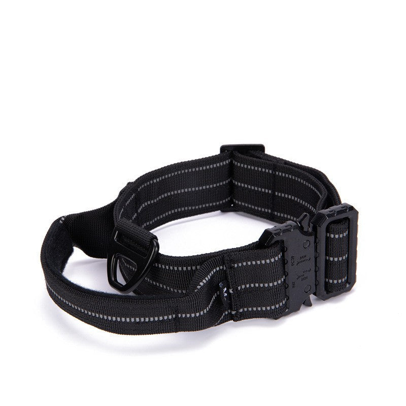 KFX-2716989 Reflective Quick Release Dog Collar in Multiple Colors for Safe Night Walks