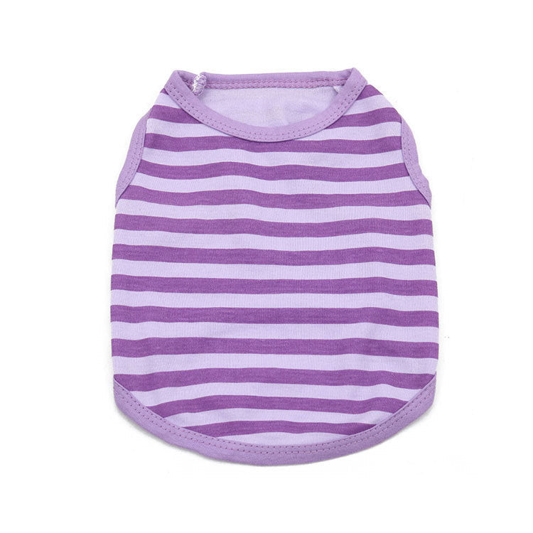 KFX-2717373 Sleeveless Summer Dog Vest with "I Love My Mom and Dad" Design in Casual Style