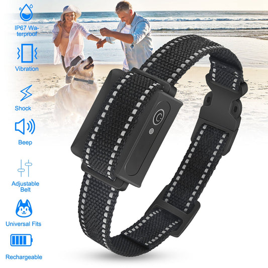 KFX-2720445 Rechargeable Dog Training Collar with Beep, Vibration, and Shock Modes, IP67 Waterproof, 3280FT Range, 3 Channels