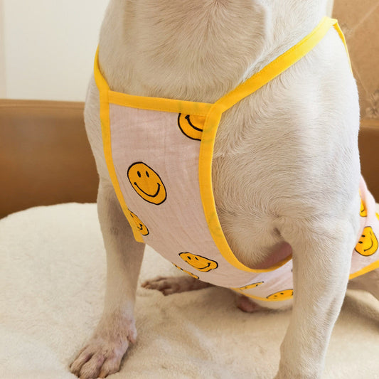 KFX-2721341 Pet Camisole in Pink and White for Comfortable Wear - Available in Multiple Sizes (M to 9XL)