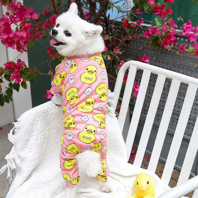 KFX-2721597 Cozy Polyester Pet Clothes for Dogs and Cats in Pink and Blue