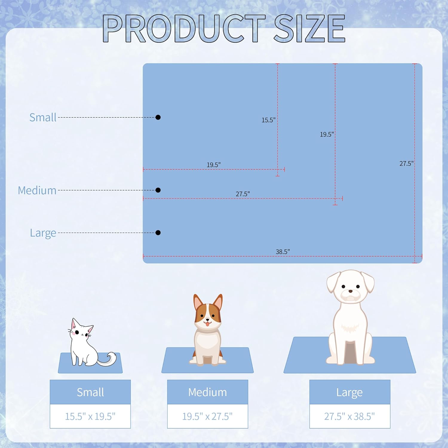 KFX-2722237 Cooling Mat for Cats and Dogs - Keep Your Pets Comfortable All Summer