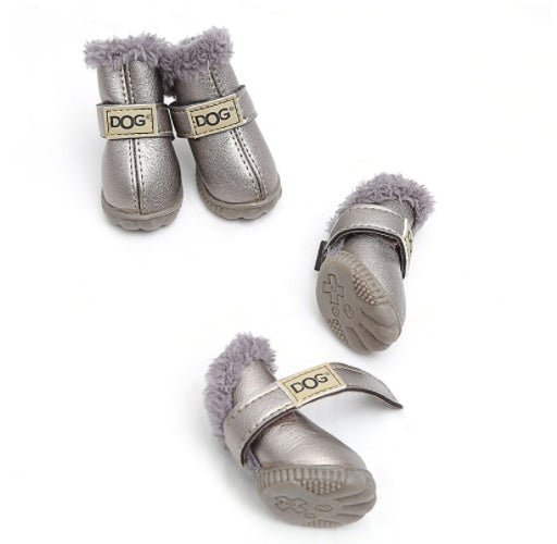 KFX-2727357 Dog Waterproof Warm Thick Snow Boots for Autumn and Winter in Various Colors and Sizes