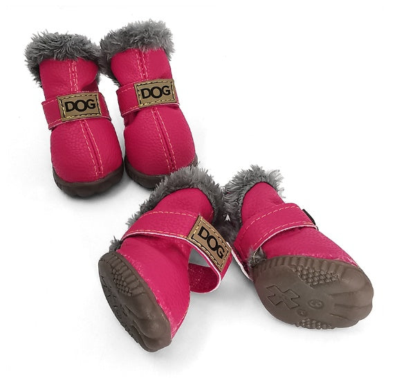 KFX-2727357 Dog Waterproof Warm Thick Snow Boots for Autumn and Winter in Various Colors and Sizes