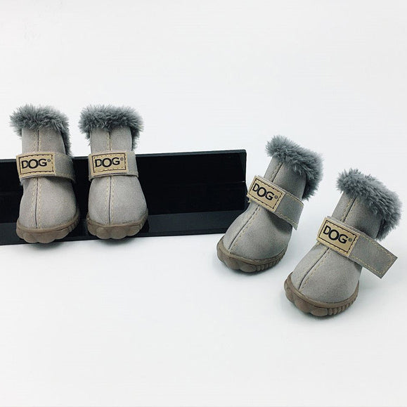 KFX-2727357 Dog Waterproof Warm Thick Snow Boots for Autumn and Winter in Various Colors and Sizes