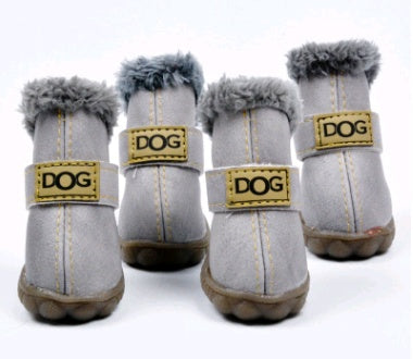 KFX-2727357 Dog Waterproof Warm Thick Snow Boots for Autumn and Winter in Various Colors and Sizes