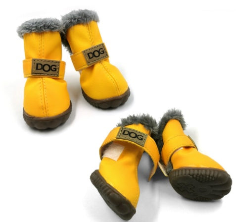 KFX-2727357 Dog Waterproof Warm Thick Snow Boots for Autumn and Winter in Various Colors and Sizes