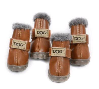 KFX-2727357 Dog Waterproof Warm Thick Snow Boots for Autumn and Winter in Various Colors and Sizes