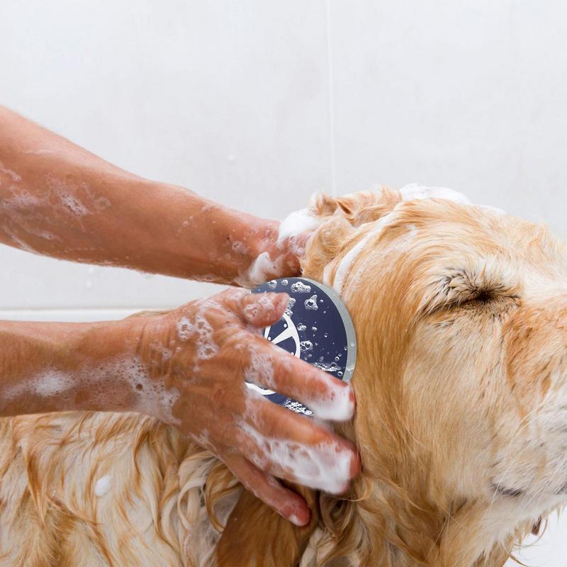 KFX-2727997 3-in-1 Dog Shampoo Brush with Massage Points for Effortless Bathing and Grooming