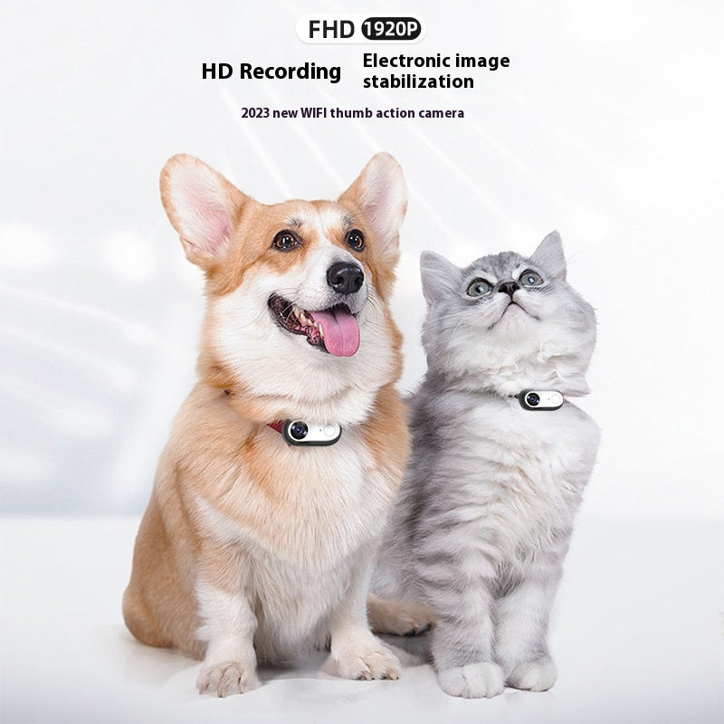 KFX-2729789 Mini HD Pet Thumb Camera with Magnetic Design, 1080P Video Recording, and Photo Capture