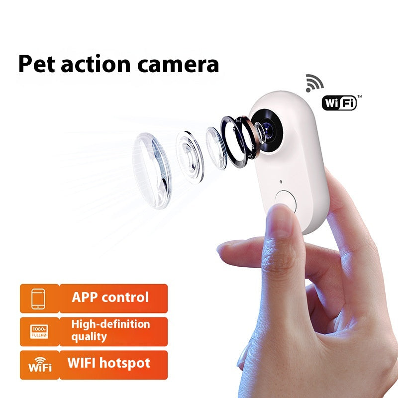 KFX-2729789 Mini HD Pet Thumb Camera with Magnetic Design, 1080P Video Recording, and Photo Capture