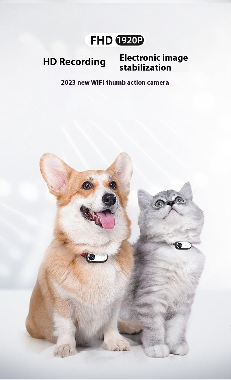 KFX-2729789 Mini HD Pet Thumb Camera with Magnetic Design, 1080P Video Recording, and Photo Capture