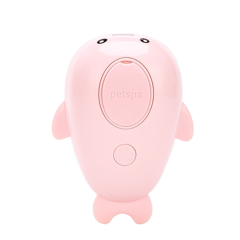 KFX-2732093 Dolphin Brush - Pink Electric Hair Removal Comb for Cats and Dogs