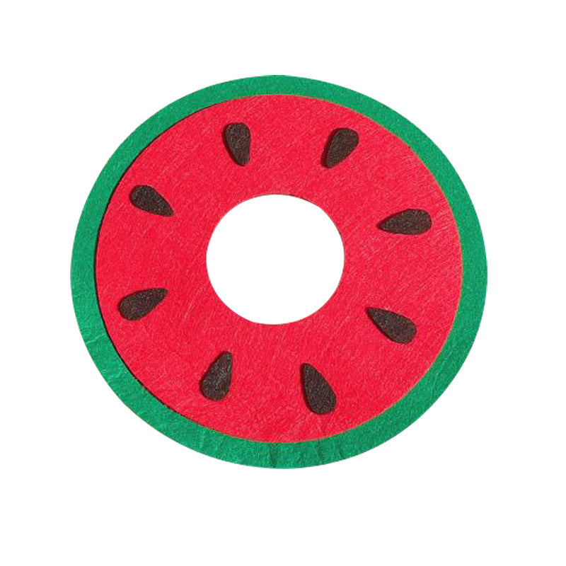 KFX-2732477 Felt Flower Pattern Cat Collar - Anti-Bite and Anti-Slobber Design, Universal Fit for All Seasons