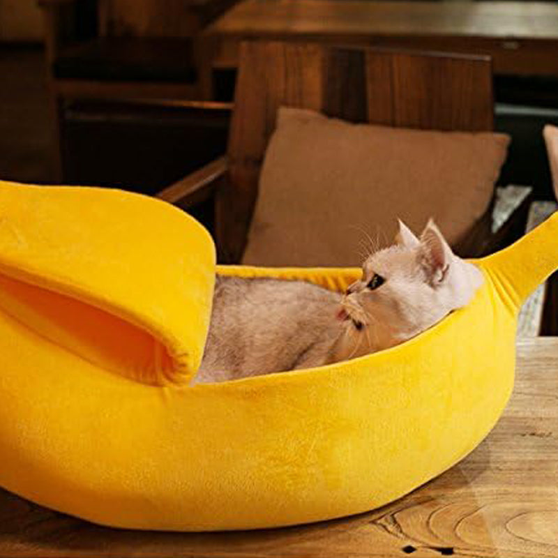 KFX-2733757 Large Soft and Warm Cat Bed House for Cats, Kittens, Rabbits, and Small Dogs - Cozy Cuddle Design