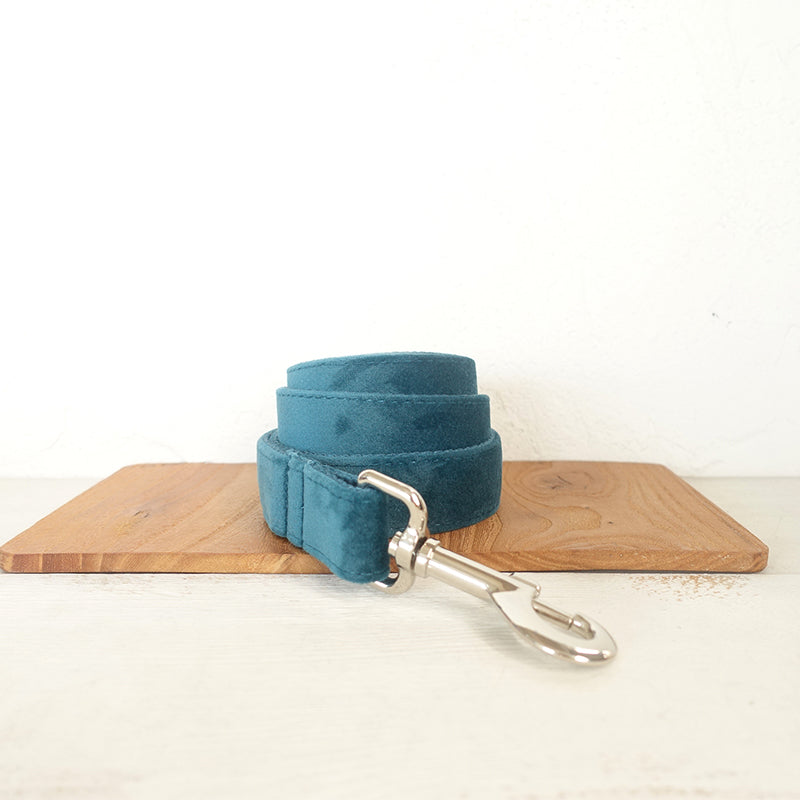 KFX-2736061 Double Thick Pile Polyester Traction Rope Set with Metal Buckle Connection - Emerald Green Velvet, Multiple Sizes Available