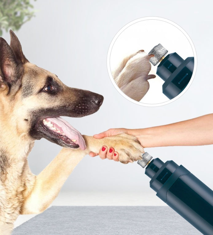 KFX-2740029 Silent Electric Pet Nail Polisher with 2 Speed Settings and 120 Minutes of Use