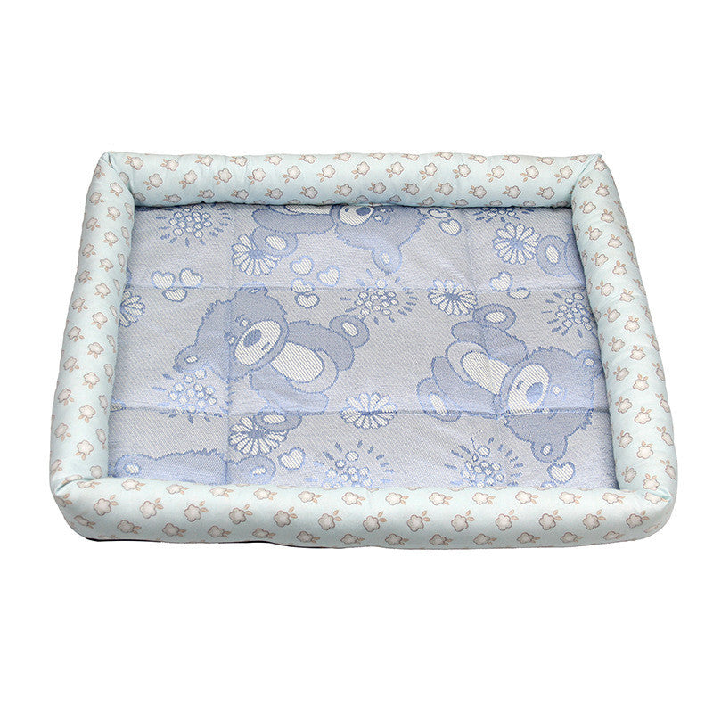 KFX-2740285 Cooling Summer Pet Ice Mat for Dogs and Cats - Breathable Square Bed in Various Colors