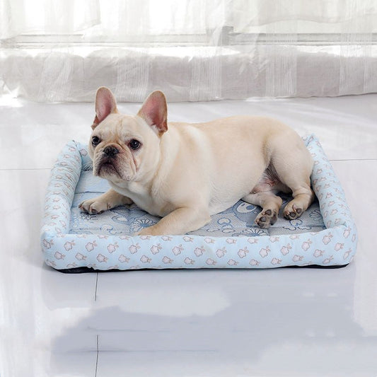 KFX-2740285 Cooling Summer Pet Ice Mat for Dogs and Cats - Breathable Square Bed in Various Colors