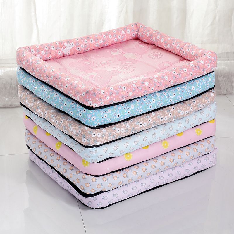 KFX-2740285 Cooling Summer Pet Ice Mat for Dogs and Cats - Breathable Square Bed in Various Colors