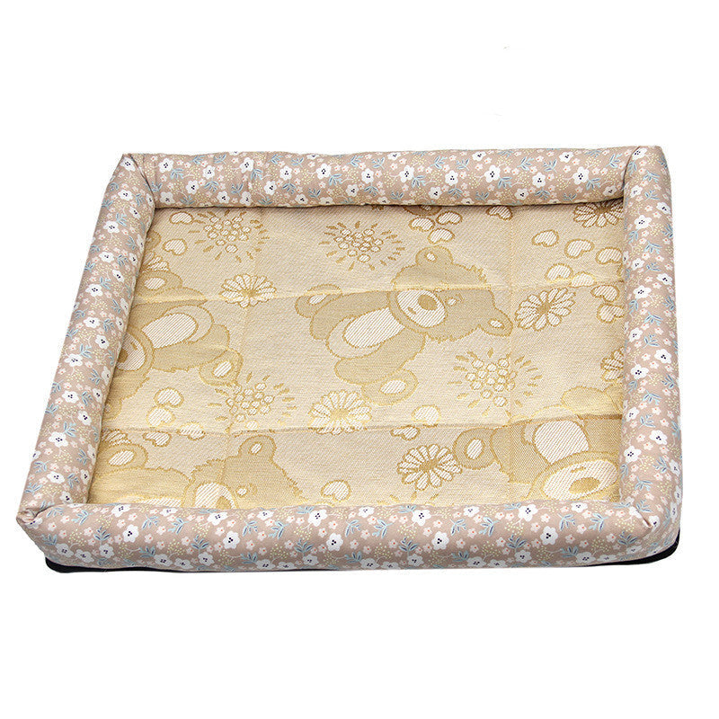 KFX-2740285 Cooling Summer Pet Ice Mat for Dogs and Cats - Breathable Square Bed in Various Colors