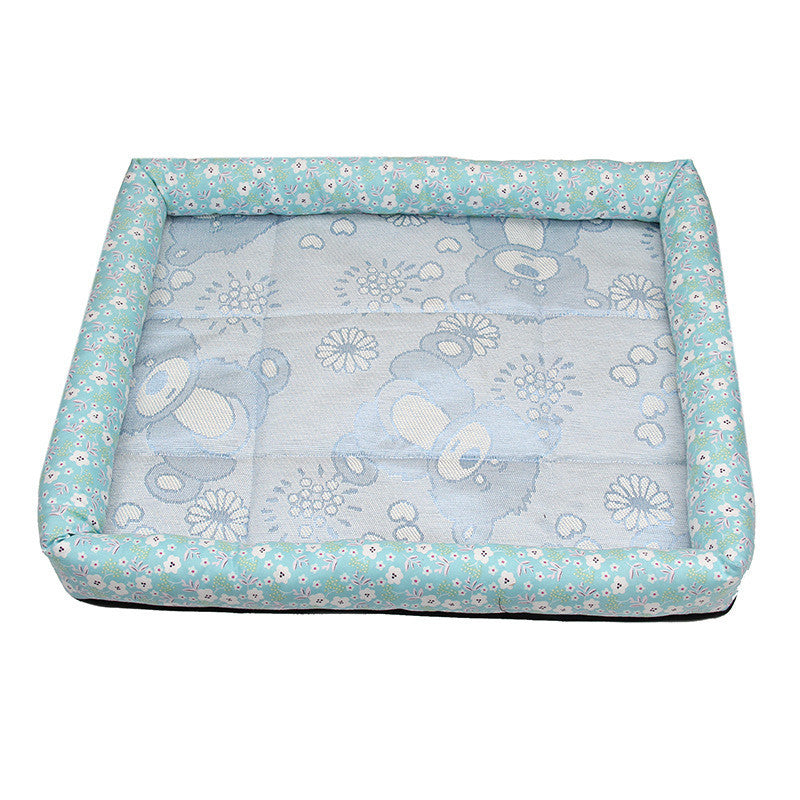 KFX-2740285 Cooling Summer Pet Ice Mat for Dogs and Cats - Breathable Square Bed in Various Colors