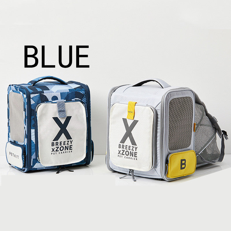 KFX-2744253 Expandable Travel Backpack for Pets - Portable Space Capsule with Breathable Design