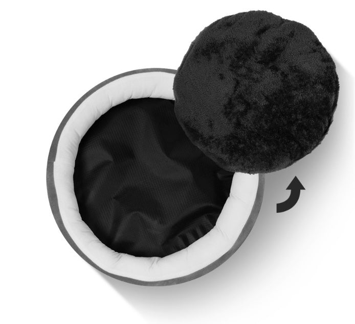 KFX-2746045 Cozy Round Pet Nest Cushion for Dogs and Cats - Three Size Options Available