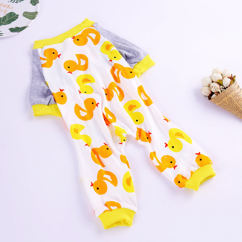 KFX-2746429 Comfortable Cotton Pajamas for Pets with Fun Prints - Multiple Designs and Sizes Available