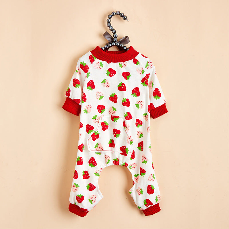 KFX-2746429 Comfortable Cotton Pajamas for Pets with Fun Prints - Multiple Designs and Sizes Available