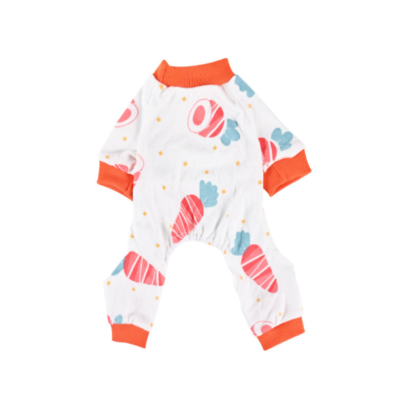 KFX-2746429 Comfortable Cotton Pajamas for Pets with Fun Prints - Multiple Designs and Sizes Available