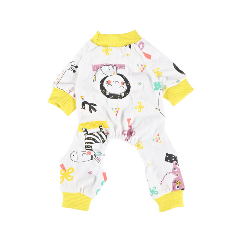 KFX-2746429 Comfortable Cotton Pajamas for Pets with Fun Prints - Multiple Designs and Sizes Available