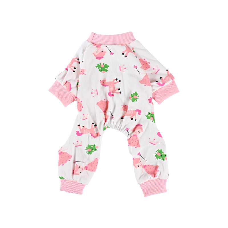 KFX-2746429 Comfortable Cotton Pajamas for Pets with Fun Prints - Multiple Designs and Sizes Available