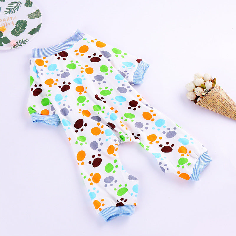 KFX-2746429 Comfortable Cotton Pajamas for Pets with Fun Prints - Multiple Designs and Sizes Available
