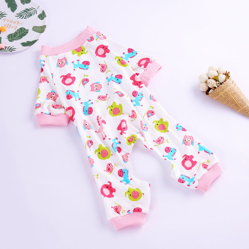 KFX-2746429 Comfortable Cotton Pajamas for Pets with Fun Prints - Multiple Designs and Sizes Available
