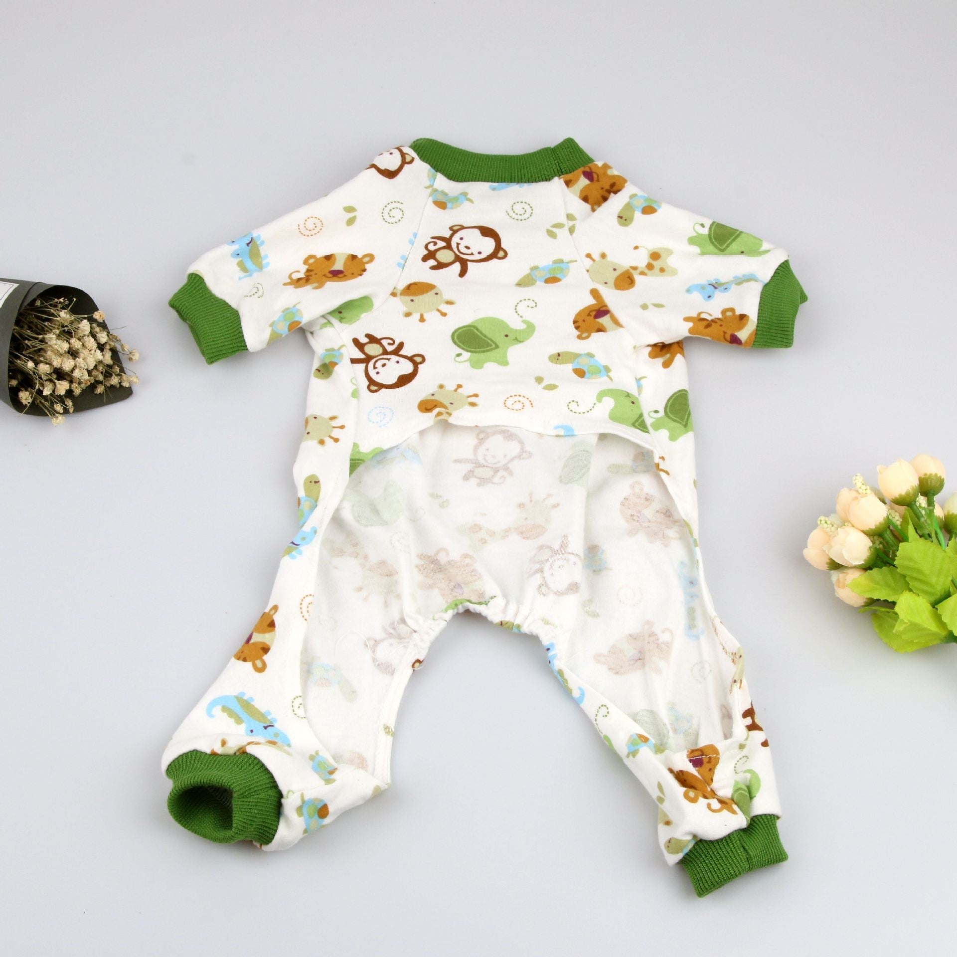 KFX-2746429 Comfortable Cotton Pajamas for Pets with Fun Prints - Multiple Designs and Sizes Available