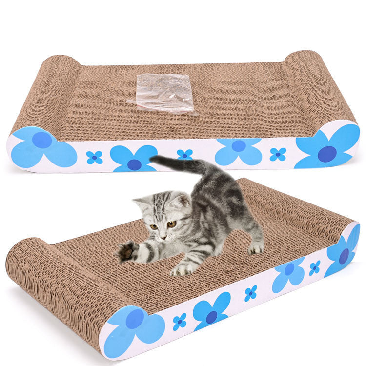 KFX-2747965 Cat Paw Board - High Density Corrugated Paper Biting Toy for Long-Lasting Fun, 44x24x6.5 cm