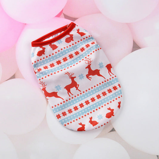 KFX-2748349 Christmas-Themed Dog Vest for Pets in Various Festive Designs and Sizes