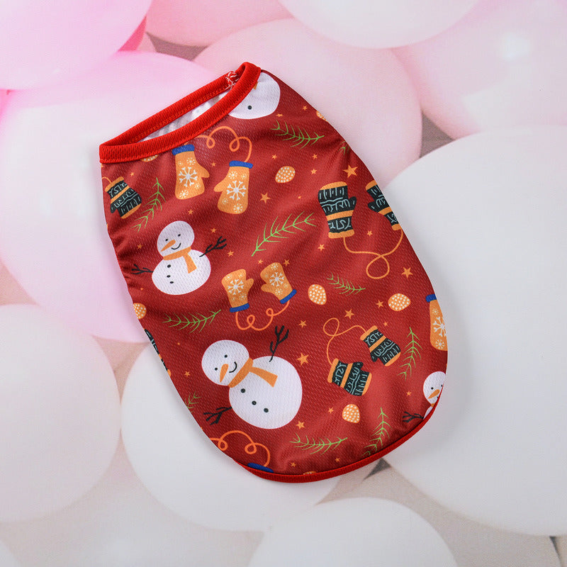 KFX-2748349 Christmas-Themed Dog Vest for Pets in Various Festive Designs and Sizes