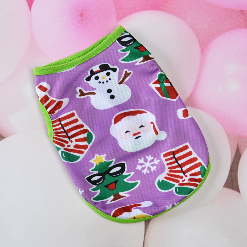 KFX-2748349 Christmas-Themed Dog Vest for Pets in Various Festive Designs and Sizes