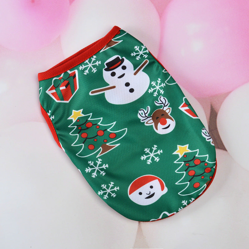 KFX-2748349 Christmas-Themed Dog Vest for Pets in Various Festive Designs and Sizes