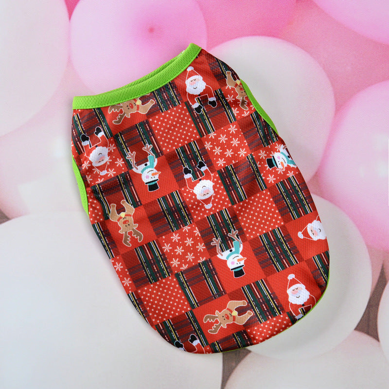 KFX-2748349 Christmas-Themed Dog Vest for Pets in Various Festive Designs and Sizes