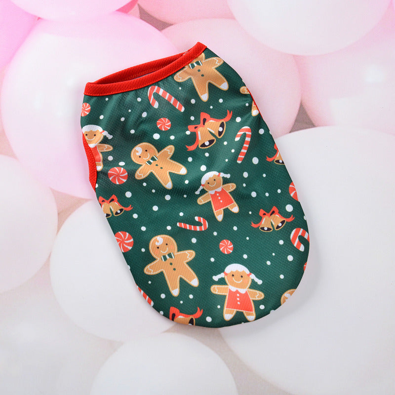 KFX-2748349 Christmas-Themed Dog Vest for Pets in Various Festive Designs and Sizes