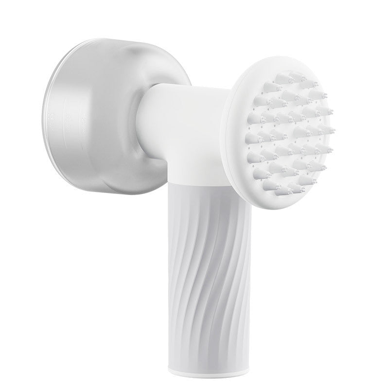 KFX-2753341 Automatic Foaming Silicone Pet Bath Brush with Soap Dispenser for Dogs and Cats