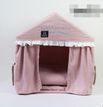 KFX-2757565 Pet Dog House Tent Nest for Bichon and Teddy Dogs – Removable Design for Easy Cleaning