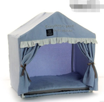 KFX-2757565 Pet Dog House Tent Nest for Bichon and Teddy Dogs – Removable Design for Easy Cleaning