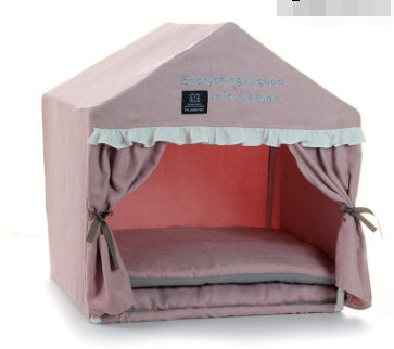 KFX-2757565 Pet Dog House Tent Nest for Bichon and Teddy Dogs – Removable Design for Easy Cleaning