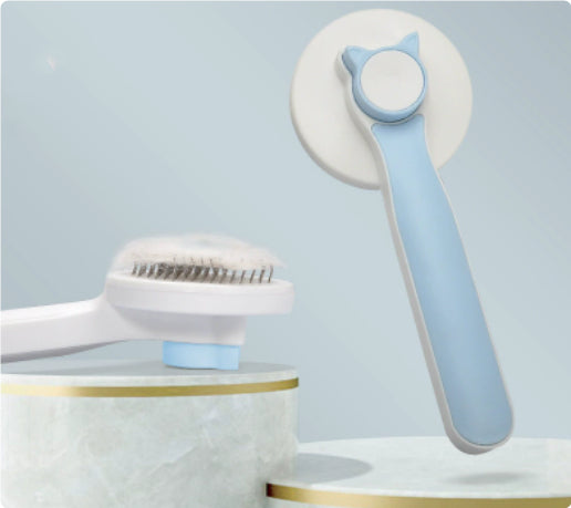 KFX-2759101 Cat Grooming Comb for Efficient Shedding Control and Tangle Removal